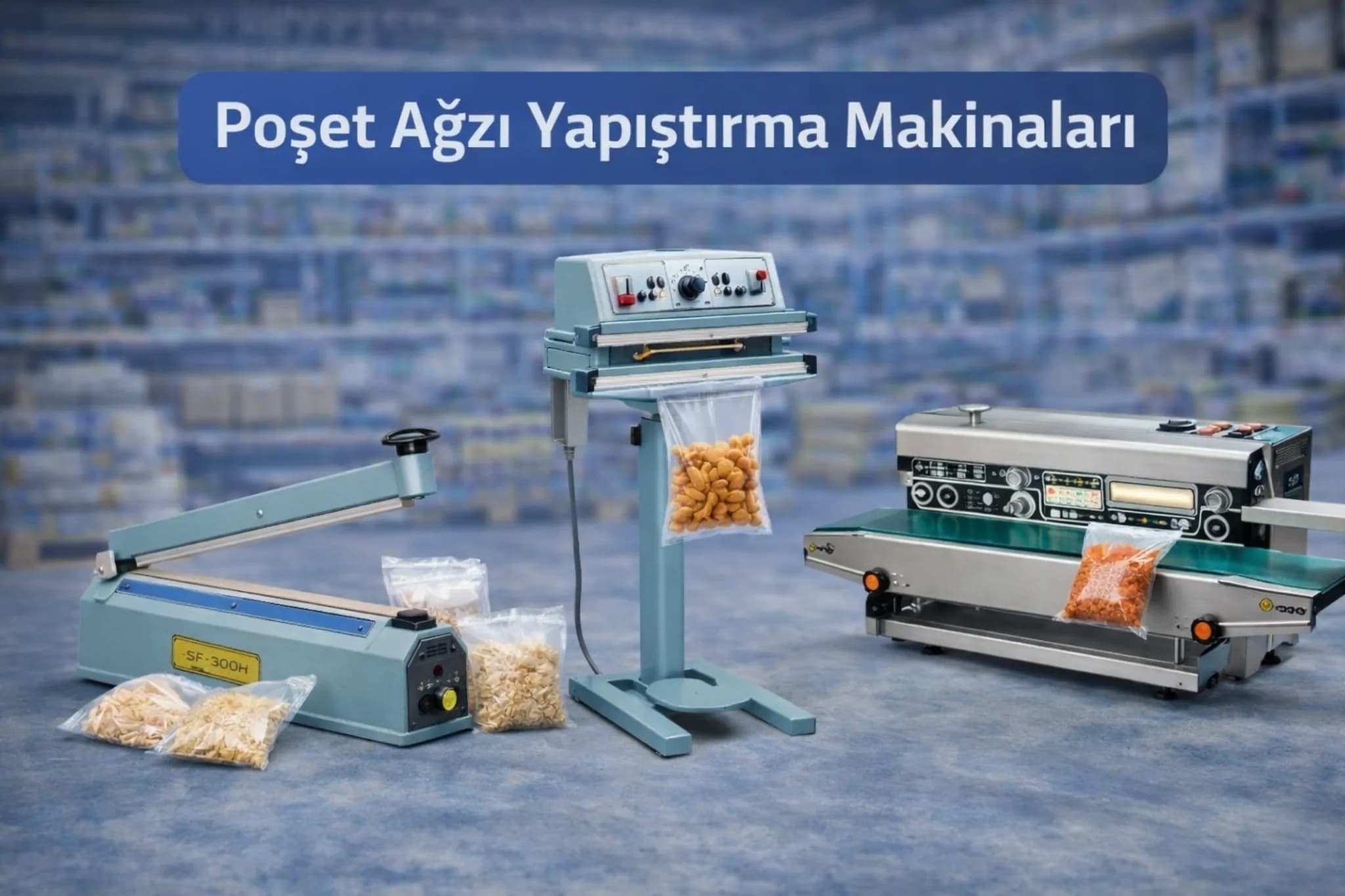 Poşet Ağzı Yapıştırma Makinaları