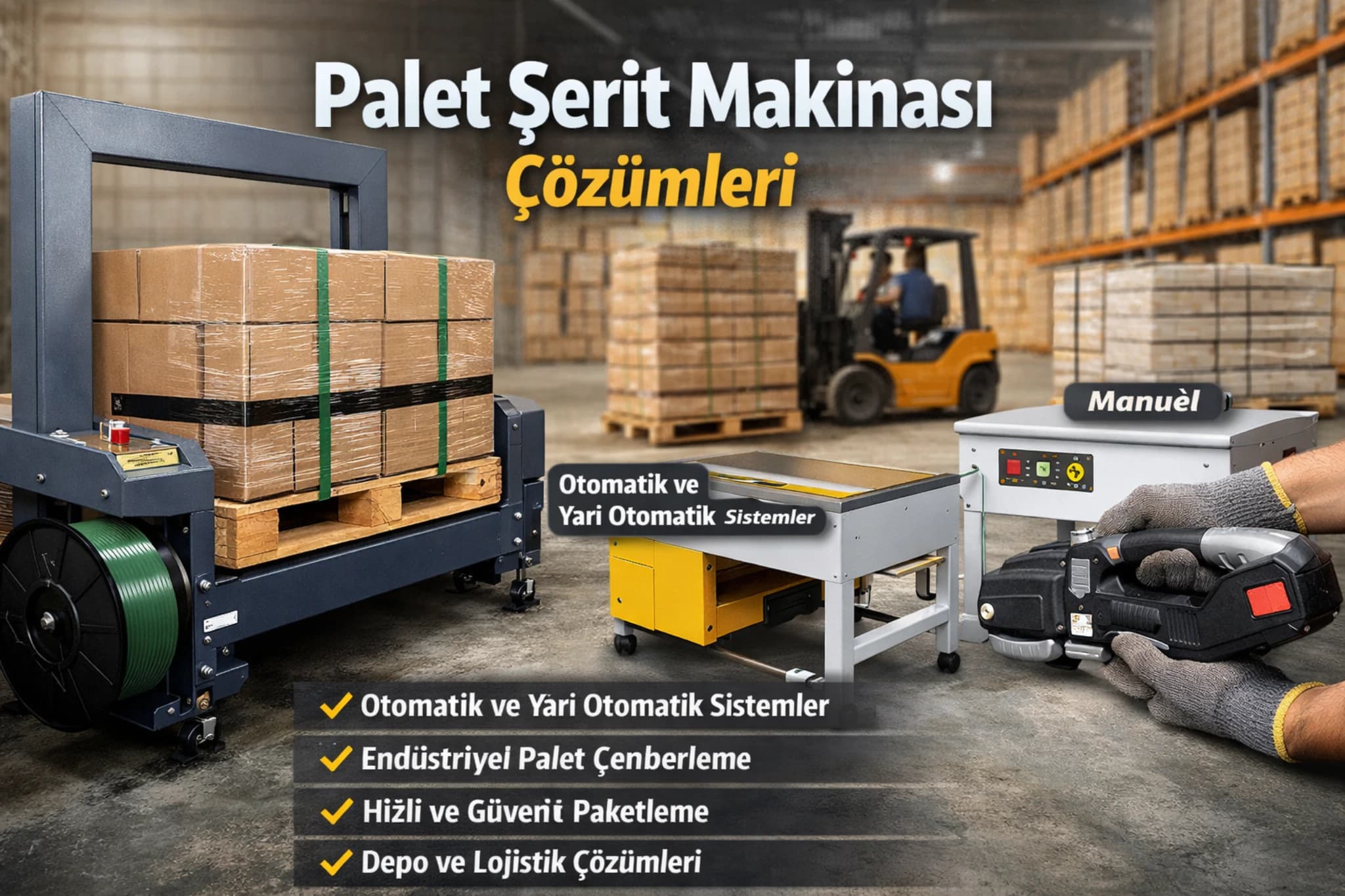 Palet Şerit Makinası
